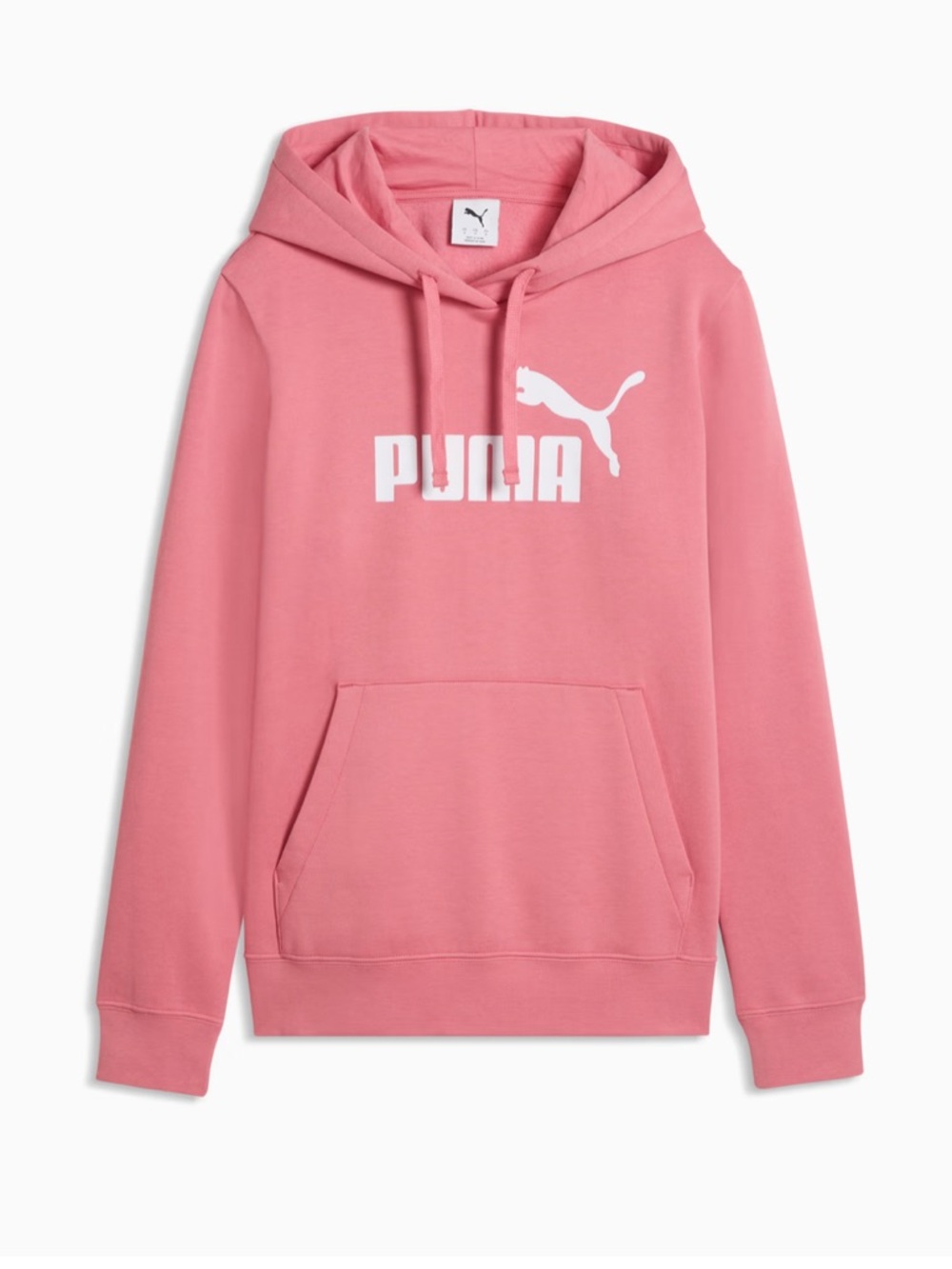NWT!! Puma Pink Pullover Hoodie with White Logo - Picture 4 of 5